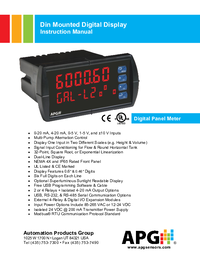 Thumbnail of document Manual - DDD Din Mounted Digital Panel Meter